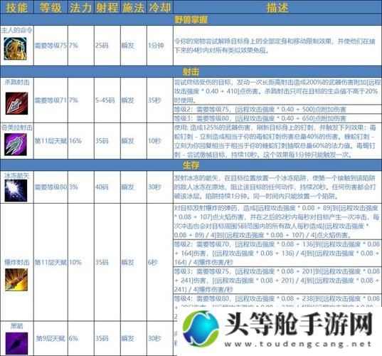 魔兽技能深度解析：从入门到精通的实战指南